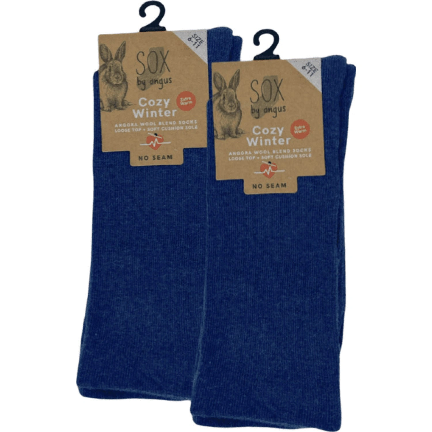Cozy Angora Blend Denim Socks NO SEAM Ultimate Comfort for Your Feet Relax & Enjoy